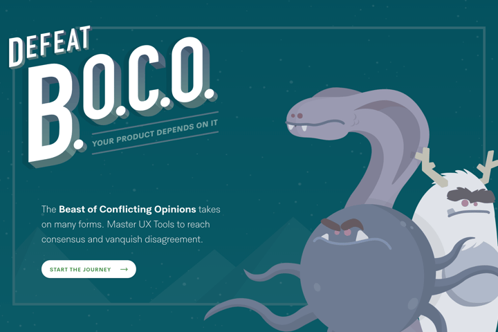 Defeat B.O.C.O. website preview